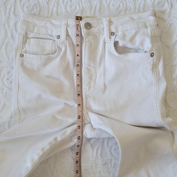 Free People Raw White Ripped High Rise Jeans 28 - Picture 12 of 15